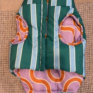 Little Beast reversible Striped Puffer Vest